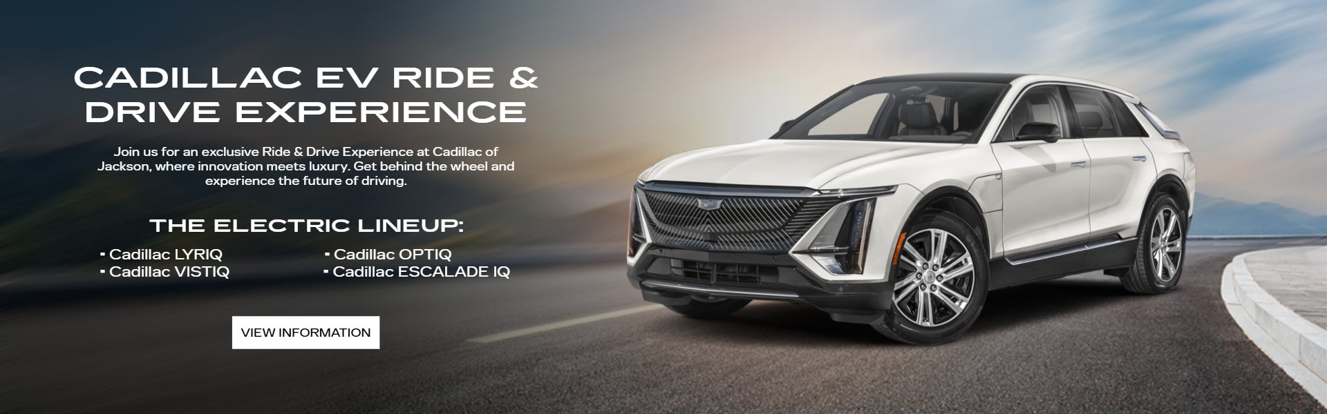 Cadillac EV ride & drive experience
